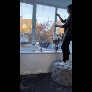 Perdea Decorativă cu 120 LED-uri (alb rece) - 2.5m