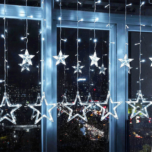 Perdea Decorativă cu 120 LED-uri (alb rece) - 2.5m